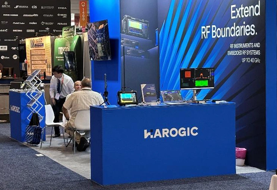HAROGIC booth at IMS 2026 featuring RF test and measurement solutions