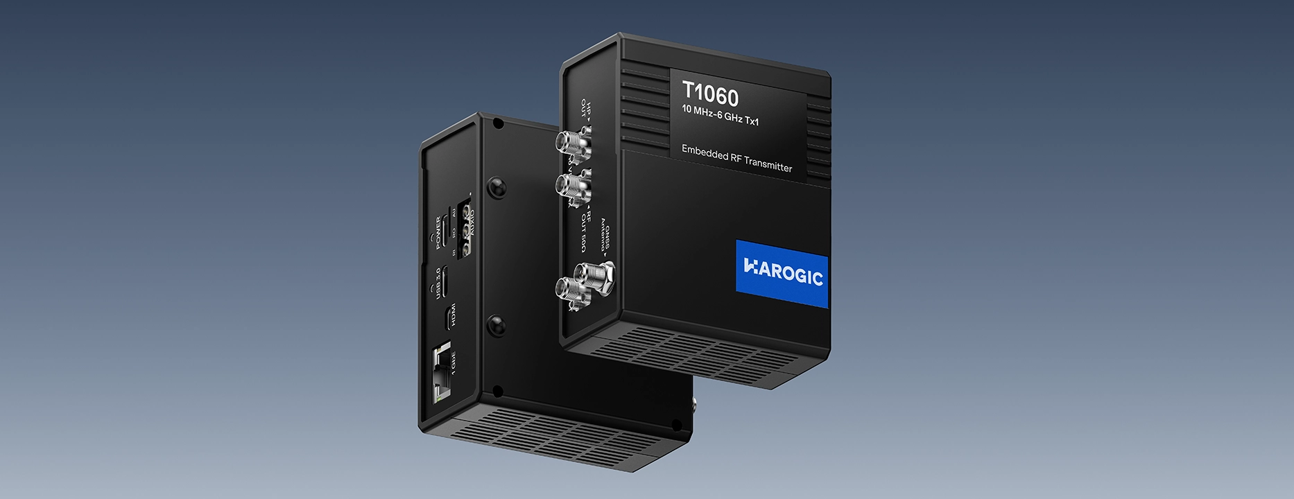 Figure 2  A compact enclosure integrates the RF section, embedded host, and system interfaces